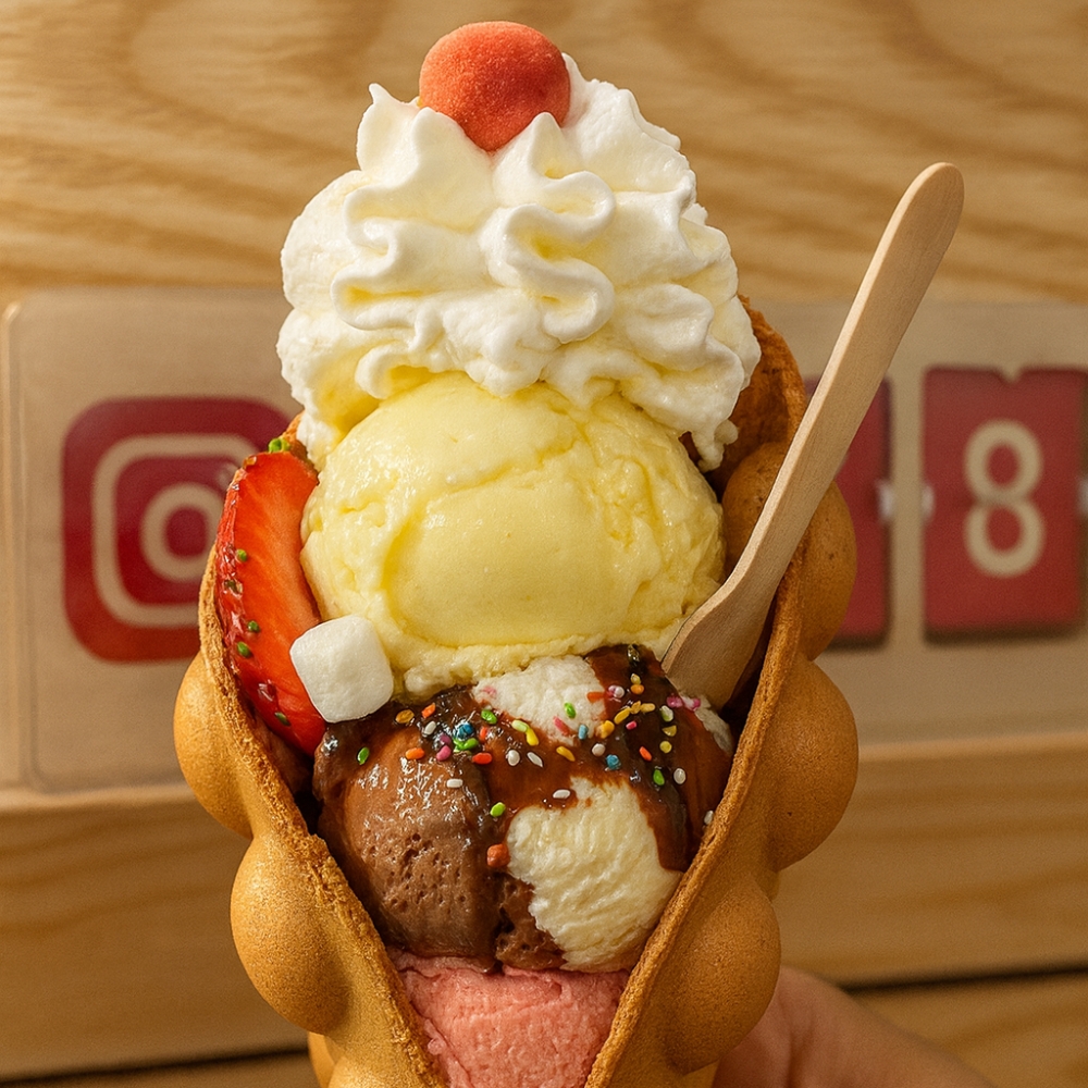 LGM – Corner Sucré | Accueil | LGM Bubble Waffle Glace LGM | Accueil | LGM